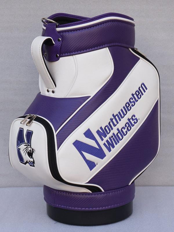 Custom Northwestern University Logo Golf Bag